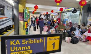 KA Sribilah Utama Fakultatif relasi Medan Rantau Prapat. Foto: viralsumsel.com