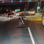Perbaikan kondisi jalan di Ruas Tol Jakarta–Cikampek. Foto: viralsumsel.com