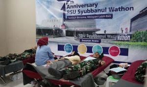 RSU Syubbanul Wathon Gelar Donor Darah dan Cek Kesehatan Gratis Peringati HUT ke-7. Foto: viralsumsel.com