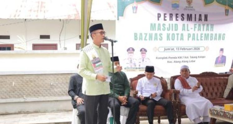 Safari Jumat, Ratu Dewa Resmikan Masjid Al-Fatah Baznas di Talang Kelapa
