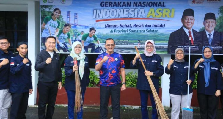 Sekda Sumsel Tinjau Gerakan Indonesia ASRI, Dorong OPD Perkuat Budaya Bersih dan Tertib