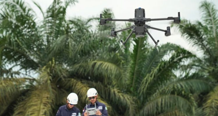 Teknologi LiDAR Zenmuse L3: Pemetaan Presisi di Area Perkebunan Berkanopi Lebat. Foto : viralsumsel.com