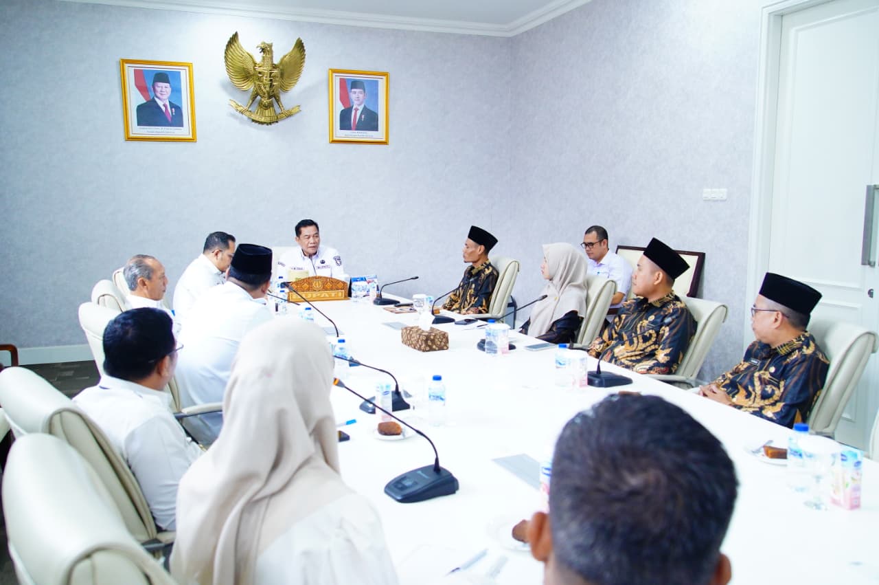 Bupati H.M. Toha Tohet Terima Kunjungan Kemenag Haji dan Umrah Muba, Pelayanan Jamaah Akan Diperkuat
