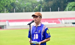 Laga Eksibisi Korpri All Star vs David All Star, Ajang Silaturahmi Sarat Sportivitas di Stadion Bumi Sriwijaya