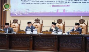 Paripurna XXXI DPRD Sumsel Bahas Penguatan Perseroda Sumsel Energi Gemilang