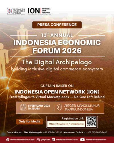 IEF Gelar Curtain Raiser Indonesia Open Network (ION), Satukan Pemerintah dan Pemimpin Digital Global untuk Percepat Perdagangan Digital Inklusif. Foto: viralsumsel.com