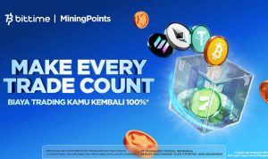 Bittime Luncurkan Program Mining Points bagi Seluruh Investor, dengan Total Prize Pool hingga 100.000 USDT. Foto: viralsumsel.com
