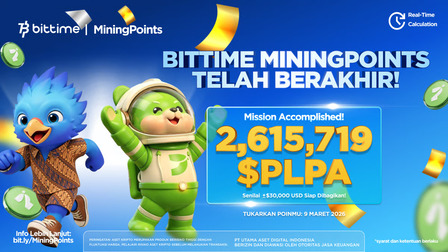 Bittime Mining Points Resmi Berakhir. Foto : viralsumsel.com