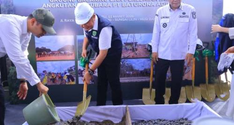 Ground Breaking Fly Over PT Baturona Adimulya, Herman Deru Dorong Jalan Khusus Batubara