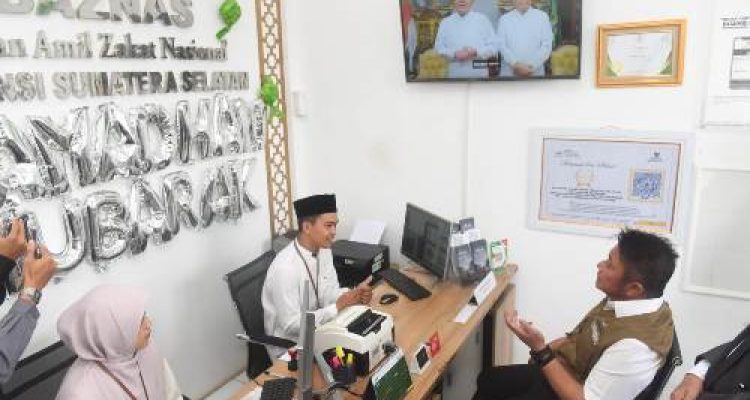 Tunaikan Zakat Fitrah di BAZNAS Sumsel, Gubernur Herman Deru: Ingat Zakat, BAZNAS Sumsel Pilihanku