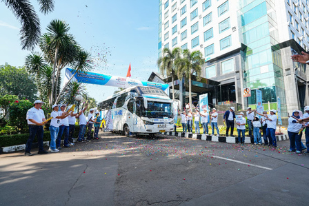 IDSurvey Group Berangkatkan 1.400 Pemudik ke 10 Kota Tujuan dalam Program Mudik Bersama BUMN 2026. Foto: viralsumsel.com
