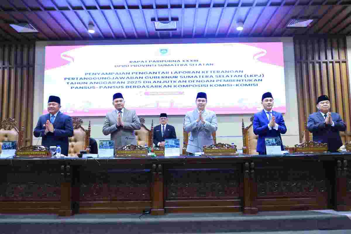 Sampaikan LKPJ 2025, Gubernur Herman Deru Soroti Tantangan dan Arah Strategis Pembangunan Sumsel