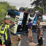 Kronologi Bus Terguling di Banding Agung OKU Selatan, Polisi Selidiki Penyebab