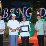 Gubernur Herman Deru Resmikan Tugu Air Mancur Berbentuk Bunga Cempako Telok, Revitalisasi Didukung Bantuan Rp10 Miliar