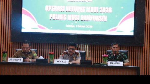 Pemkab Musi Banyuasin Ikuti Rakor Ops Ketupat Musi 2026, Siapkan Pengamanan Mudik Lebaran
