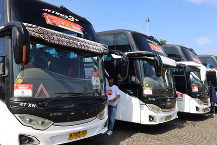 PAM JAYA Sediakan 15 Unit Bus. Foto : viralsumsel.com