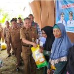 200 Paket Sembako Ludes! Pasar Murah Prabumulih Diserbu Warga