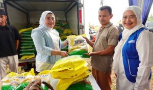 Lidyawati Cik Ujang Resmikan Pasar Murah Ramadhan di Bukit Lama Palembang