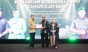 Wali Kota Prabumulih Hadiri Lepas Sambut Danrem 044/Gapo di Palembang