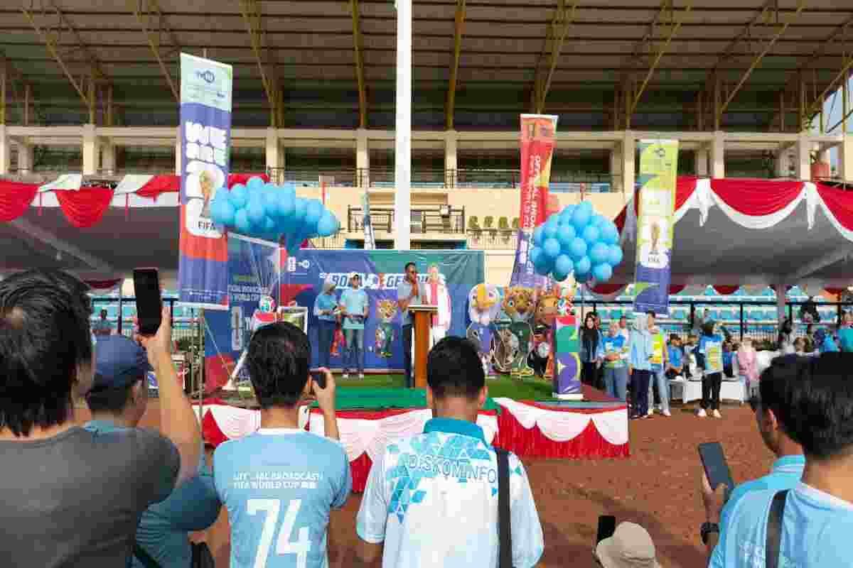 Senam Sehat Pemerintah Kota Prabumulih Bersama Masyarakat Dan Semarak Bola Gembira Sambut Piala Dunia 2026