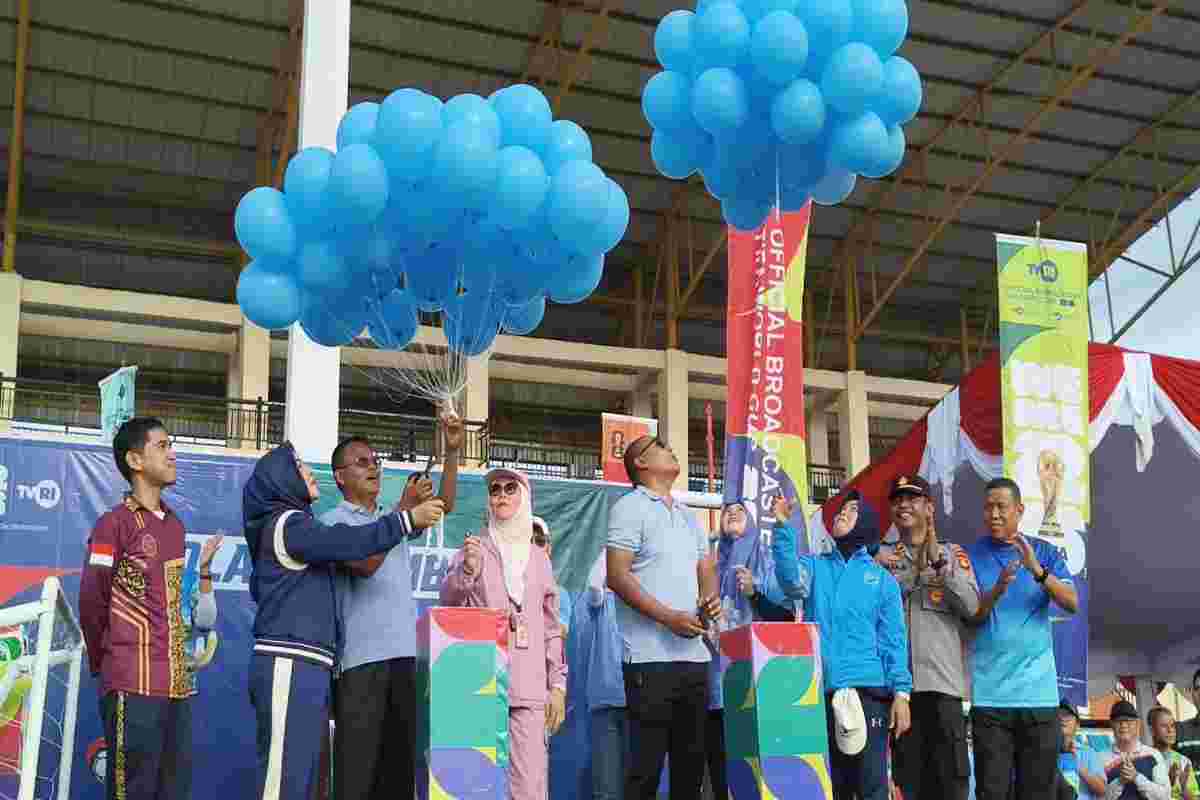 Senam Sehat Pemerintah Kota Prabumulih Bersama Masyarakat Dan Semarak Bola Gembira Sambut Piala Dunia 2026