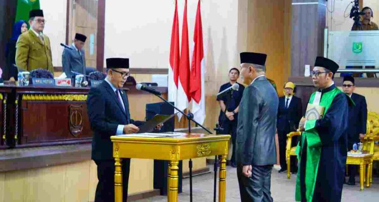 Sodingun Resmi Dilantik sebagai Anggota DPRD Muba, Bupati Toha Tekankan Penguatan Sinergi