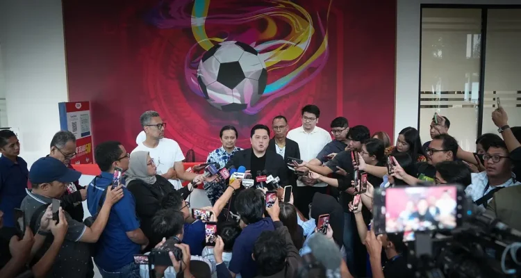 PSSI 96 Tahun, Erick Thohir Gaungkan Mimpi Indonesia ke Piala Dunia 2030