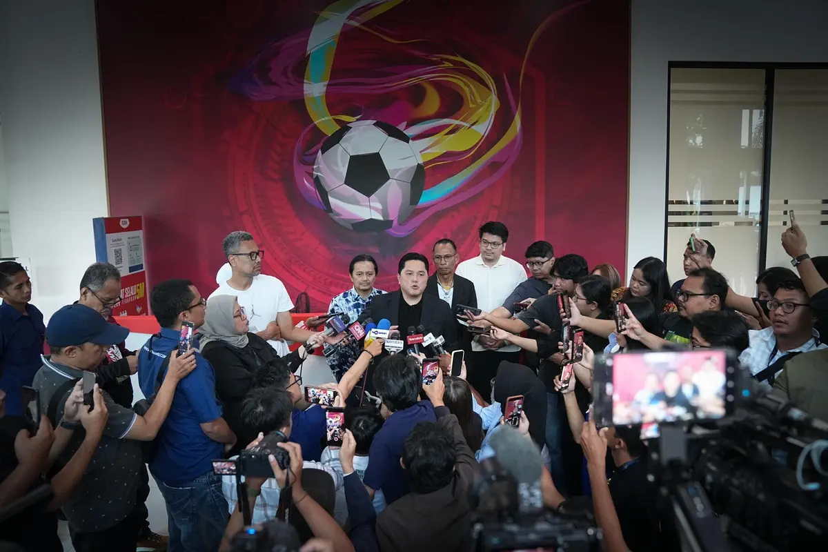 PSSI 96 Tahun, Erick Thohir Gaungkan Mimpi Indonesia ke Piala Dunia 2030