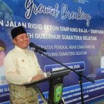 Gubernur Herman Deru Ground Breaking Jalan Simpang Raja–Simpang 4 PT MHP, Perkuat Akses dan Ekonomi PALI