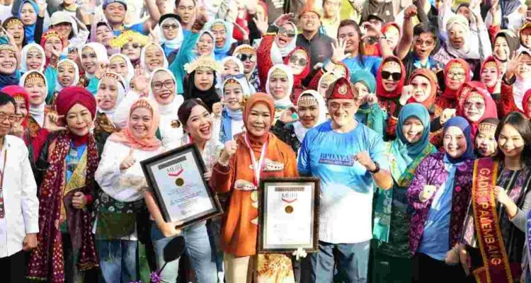 Heboh! Senam KRIYA Sumsel Langsung Pecahkan 2 Rekor MURI