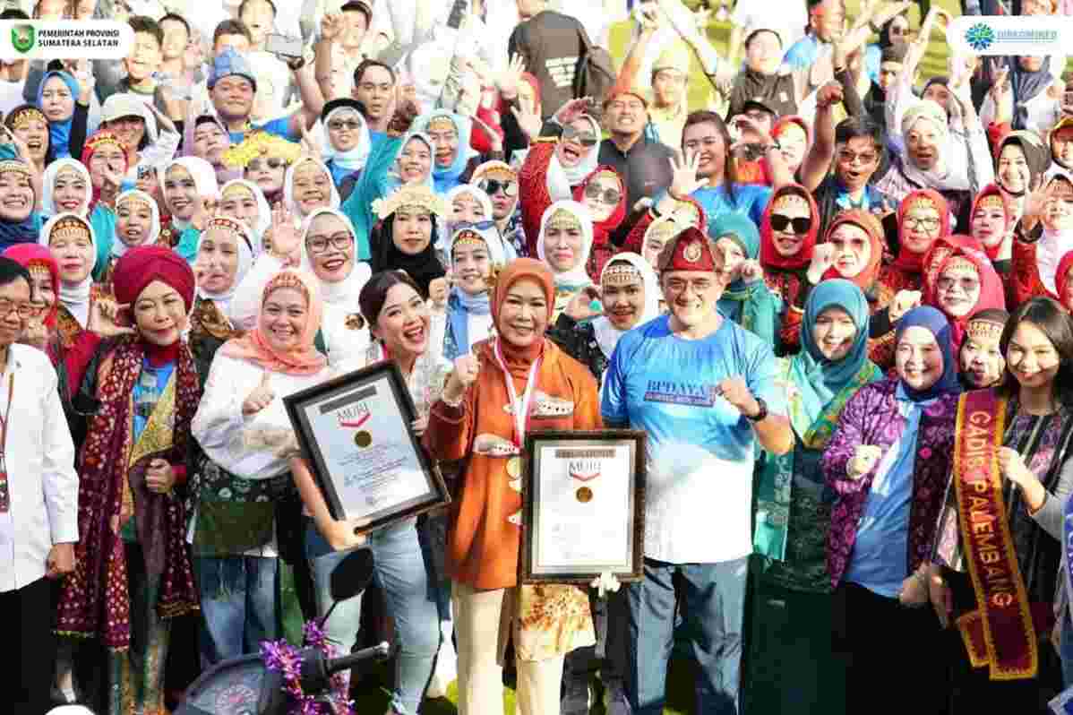 Heboh! Senam KRIYA Sumsel Langsung Pecahkan 2 Rekor MURI