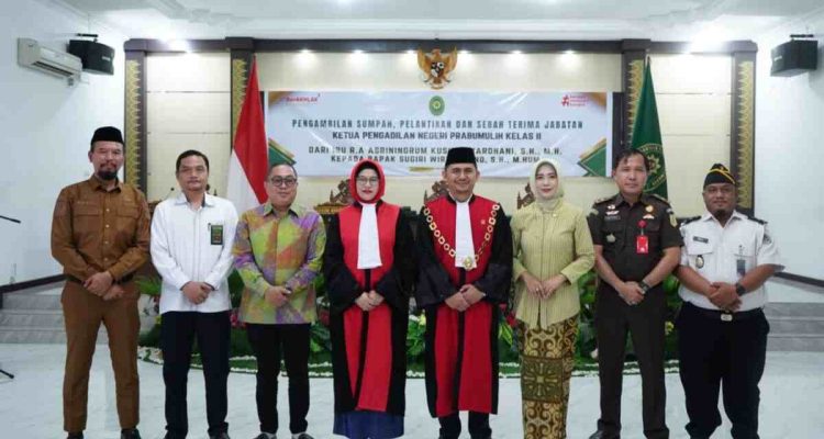 Ketua Pengadilan Negeri Prabumulih Resmi Dilantik, Sugiri Wiryandono Gantikan Asriningrum