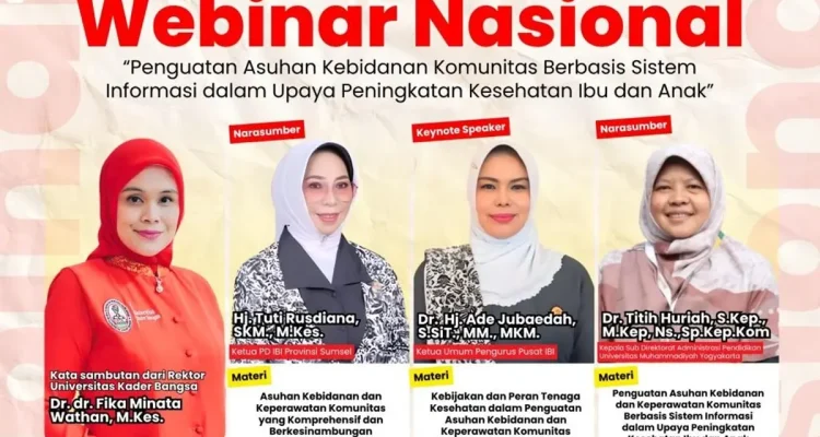 Buruan Daftar! UKB Bakal Gelar Webinar Nasional Kebidanan, Angkat Peran Teknologi untuk Kesehatan Ibu dan Anak