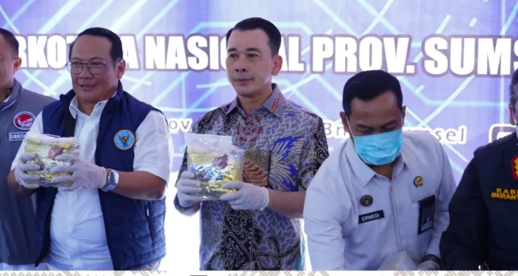Nopianto Wakil Ketua DPRD Sumsel Hadiri Pemusnahan 16,9 Kg Sabu, BNNP Tegaskan Komitmen Berantas Jaringan Internasional