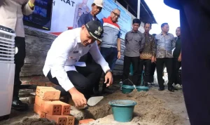 Wakil Wali Kota Prabumulih Hadiri Peletakan Batu Pertama Bedah Rumah dalam Rangka Hari Bhayangkara ke-80