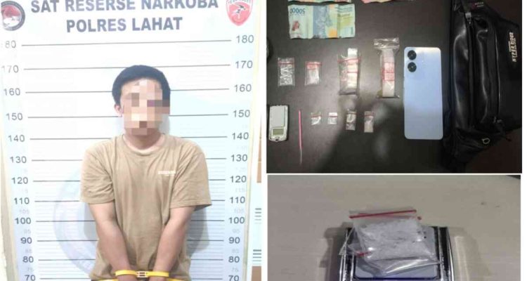 Polres Lahat Ringkus Pengedar Sabu, Barang Bukti Disita dari Rumah Tersangka