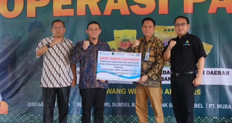 Sembako Lebih Terjangkau, Pemkab Muba Gelar Operasi Pasar Murah Diserbu Warga