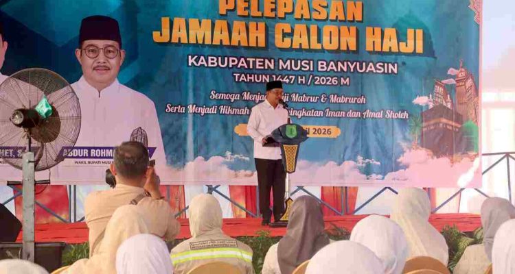 Haru! Wabup Muba Lepas Ratusan Calon Haji, Ini Pesan Pentingnya