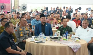 Andie Dinialdie Hadiri Serah Terima Lahan PSN Pelabuhan Palembang Baru di Tanjung Carat