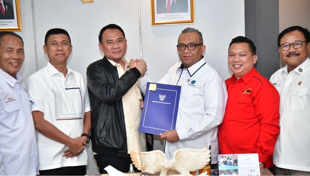 Ketua DPRD Sumsel Andie Dinialdie Temui Wamenaker, Sampaikan Aspirasi Buruh Sumsel Hasil Rembuk May Day 2026