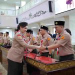 Perdana di Palembang, Putri Azizah Lantik Pengurus Saka Adhyasta untuk Pengawasan Pemilu