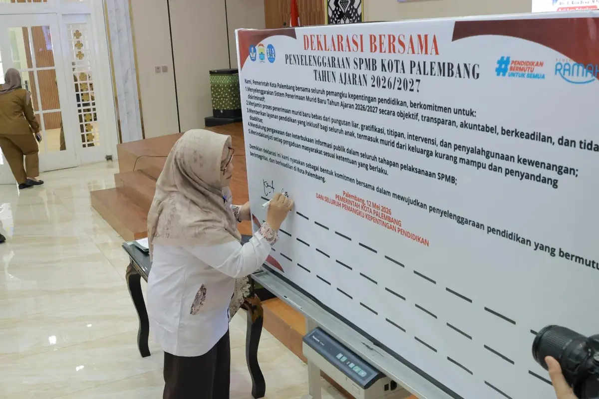Palembang Deklarasikan SPMB Bersih 2026/2027, Tegas Tolak Titipan dan Pungli