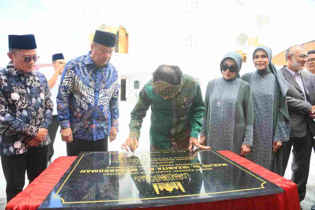 Wagub Sumsel Cik Ujang Resmikan Masjid Irzanita Almukarromah, Dorong Masjid Jadi Pusat Pembinaan Umat