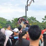 Antusiasme Warga Padati CFD Palembang, Flying Fox Gratis dari Damkar Jadi Magnet Baru Keluarga