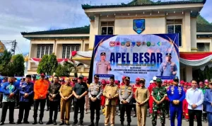 Bursah Zarnubi dan Kapolda Sumsel Pimpin Apel Besar Kesiapsiagaan Karhutla dan Sabuk Kamtibmas 2026