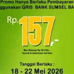 Dongkrak Digitalisasi UMKM, Bank Sumsel Babel Hadirkan Promo Belanja Rp157 Spesial HUT Lahat ke-157