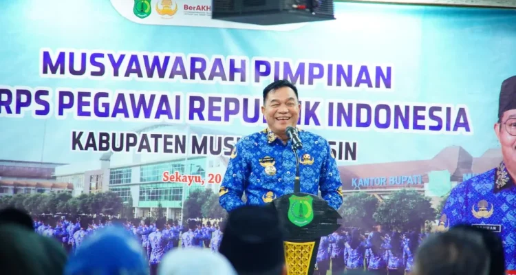 Sekda Syafaruddin Resmi Pimpin Korpri Muba 2024–2029, Bupati Toha Tekankan Soliditas ASN