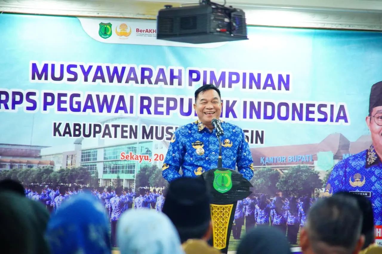 Sekda Syafaruddin Resmi Pimpin Korpri Muba 2024–2029, Bupati Toha Tekankan Soliditas ASN