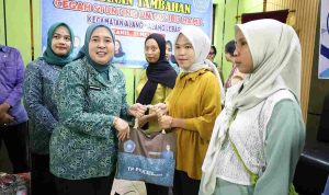 TP PKK Palembang Konsisten Tekan Stunting, Dewi Sastrani Salurkan PMT untuk Ibu Hamil Berisiko