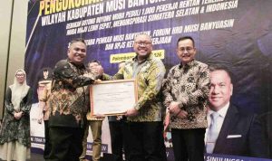 Disnakertrans Muba Raih Penghargaan Pelopor Perlindungan Pekerja Rentan, Jadi Percontohan di Sumsel dan Indonesia